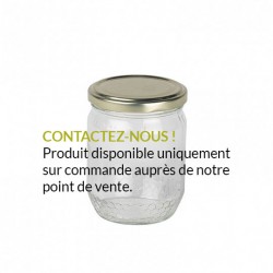 Glass jar, 375g, honeycomb...